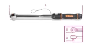 image of Beta Tools 666HS H-Safe Tethered 1/2" Drive Reversible RH Torque Wrench 40-200Nm