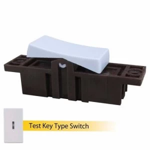 image of ESR Sline 10A 1 Gang 2 Way Key Operated Modular Switch