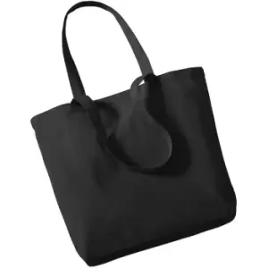 image of Westford Mill Organic Cotton Shopper Bag - 16 Litres (One Size) (Black) - Black