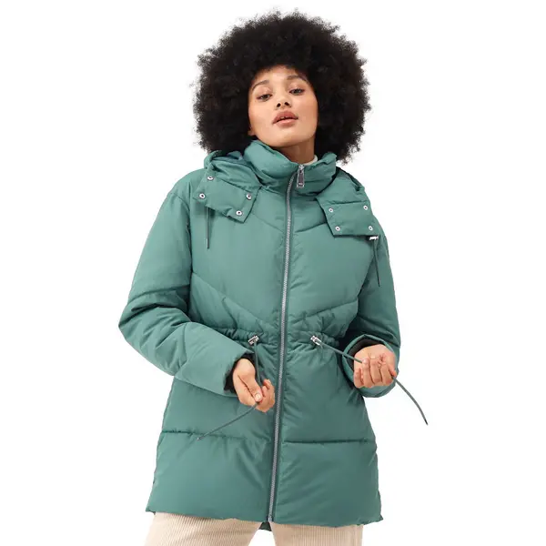 Image of Regatta Womens Rurie Hooded Padded Insulated Jacket Coat 14 - Bust 38' (97cm) Dark Forest Green RWN277-WSI-14