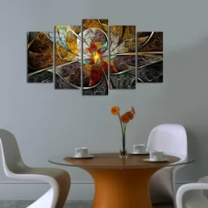 Image of 5ABSMDF-11 Multicolor Decorative MDF Painting (5 Pieces)