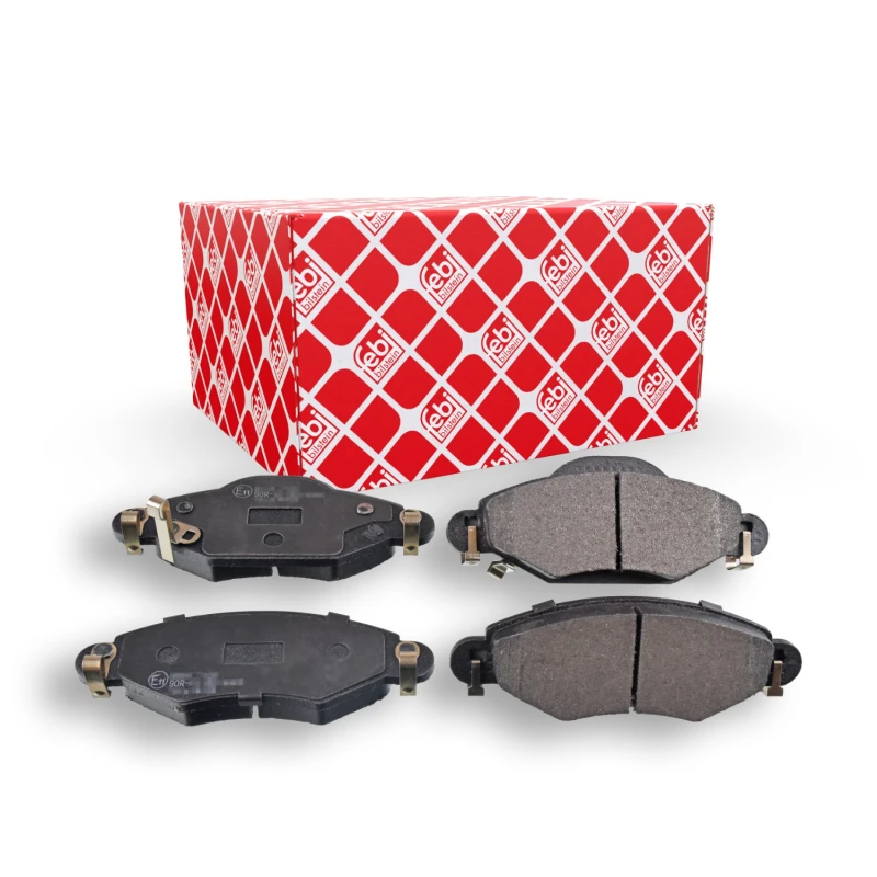 Image of FEBI BILSTEIN 16576 Brake pad set Front Axle, with acoustic wear warning Brake Pad Set,disc brake (402)