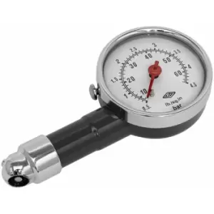 image of TST/PG97 Tyre Pressure Gauge Dial Type 0-4.5bar(0-60psi) - Sealey