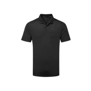 Image of Nike Dri-Fit vapor Textured Polo - Black - L