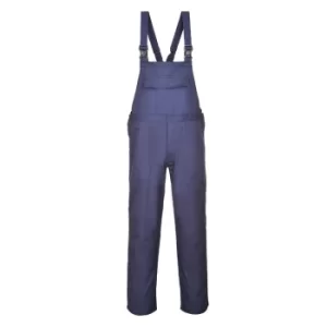 Image of Biz Flame Mens Pro Flame Resistant Bib and Brace Navy 2XL