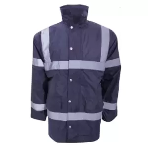 Image of Yoko Mens Workwear Security Jacket (XL) (Navy Blue)