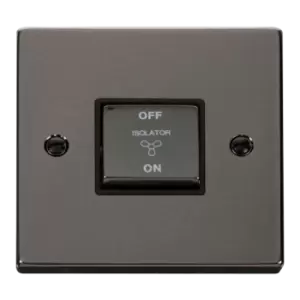 Image of Click Scolmore Deco Ingot 10A 3 Pole Fan Isolation Switch - VPBN520BK