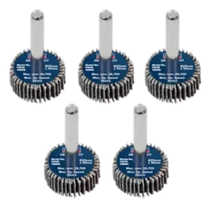 Image of Sealey Flap Wheel 25 x 10mm 6mm Shaft 80Grit - Pack of 5 - FW2510805