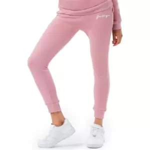 Image of Hype Scribble Logo Womens Joggers - Pink