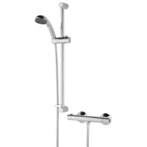 image of Bristan Zing Thermostatic Bar Mixer Shower (with Fast Fit Kit) ZI SHXSMCTFF C - 935755