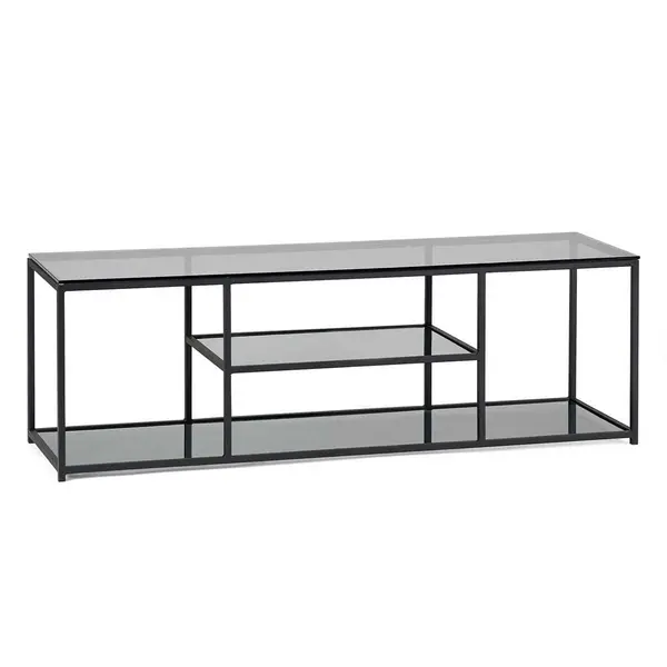 image of Julian Bowen Chicago TV Unit Smoked Glass CHI022