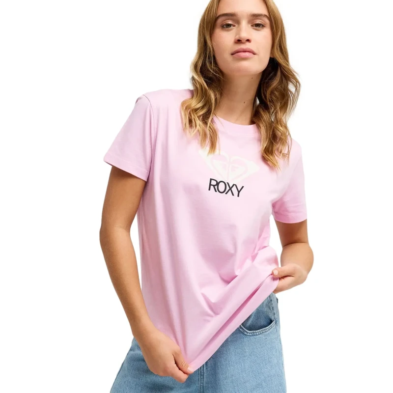 Image of Roxy Womens T-Shirt Roxy Ocean Road Art Rose Female L