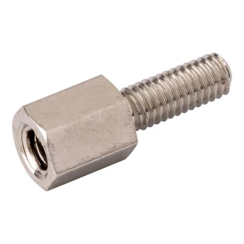 Image of R-TECH 524406 Hex Threaded M-F Spacer Brass 5mm A/F M3 6mm - Pack ...