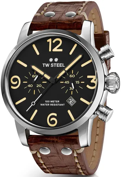 Image of TW Steel Watch Maverick Chronograph 45mm - Black TW-403