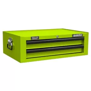 Image of Sealey Superline Pro Mid-Box 2 Drawer with Ball-Bearing Slides - Green/Black