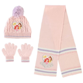 image of Character Knitted 3 Piece Set Childrens - Pink