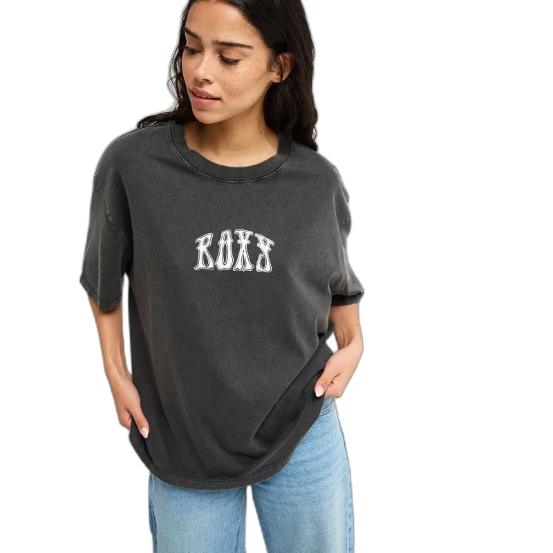 Image of Roxy Womens oversized T-Shirt Roxy Gris Female XS