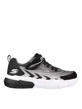 image of Skechers Boys Vector Matrix Trainers, Grey/Black, Size 12 Younger