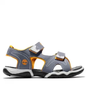 Timberland Adventure Seeker Sandal For Youth In Grey/orange Grey/orange Kids, Size 1