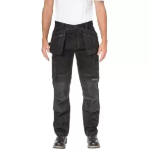 Image of Caterpillar Mens Floor Layer Flex Trousers Black 30" 32"