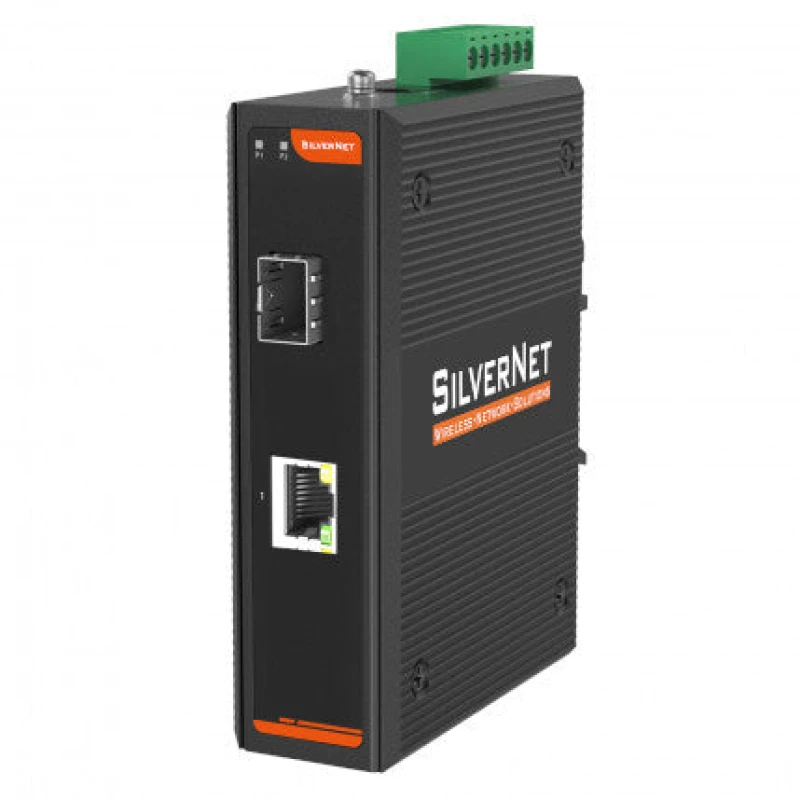 Image of SilverNet SilverNet SIL 73101P network media converter Internal 1000 Mbps Black SIL 73101P