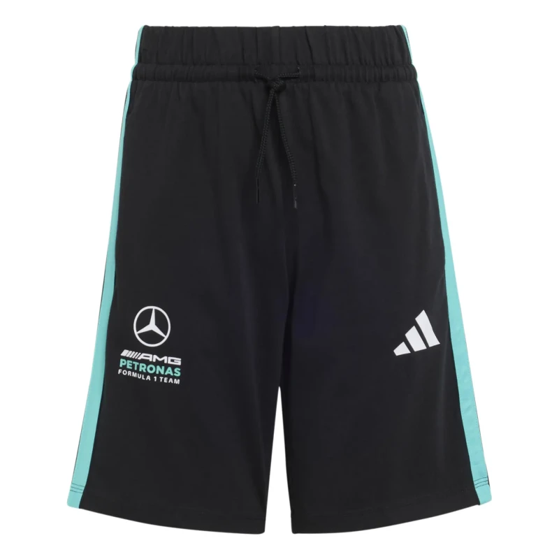 Image of Adidas Mercedes AMG Kids Shorts Petronas Formula One Team DNA Noir Unisex 13/14 ans