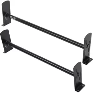 Image of Vevor - Van Roof Ladder Rack, 2 Bars Alloy Steel Roof Racks, 227 kg Capacity Rain-Gutter Roof Rack, Adjustable Length 910-1460 mm, Van Ladder Rack