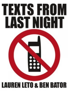 Image of Texts from Last Night by Ben Bator Paperback