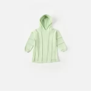 image of Missguided Seam Detail Hoodie Dress - Green