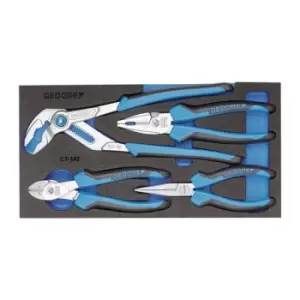 Image of Module a outils 1500 CT1-142 4 pieces module 1/3 jeu de pinces GEDORE