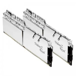 image of G Skill Trident Z Royal Silver 16GB (2 x 8GB) 3000MHz C16 Kit