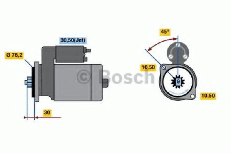 Image of Starter motor Bosch 0 986 018 410