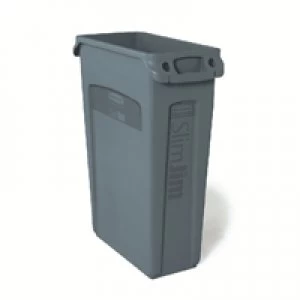 Image of Rubbermaid Slim Jim Grey Venting Channel Container 87 Litre 3540-60-GR