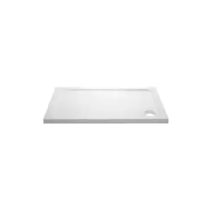 image of 1000x700mm Stone Resin Rectangular Shower Tray- Pearl