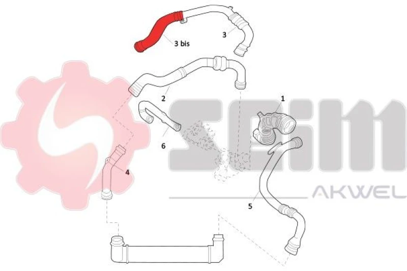 Image of Charger intake hose SEIM 981528