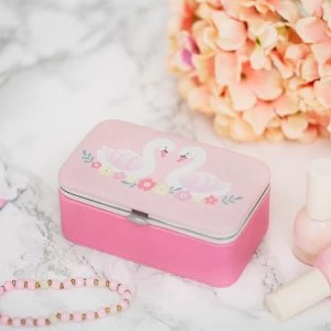 image of Sass & Belle Freya Swan Mini Travel Jewellery Box