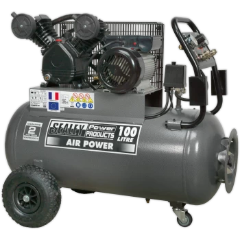 image of Sealey SAC3103B Air Compressor 100 Litre 240v