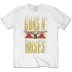 image of Guns N' Roses - Big Guns Unisex Large T-Shirt - White