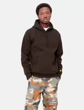 Image of Carhartt-WIP Chase Hooded Sweatshirt - Dark Umber Brown