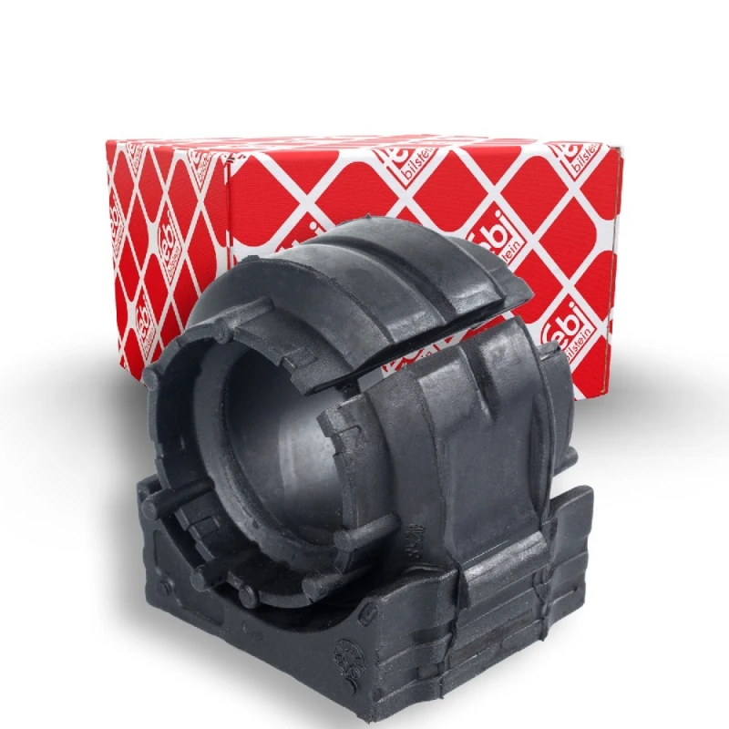 Image of FEBI BILSTEIN 37854 Stabilizer Bushes Front Axle Right, Rubber Rubber Anti-roll Bar Bush Kit (1334)