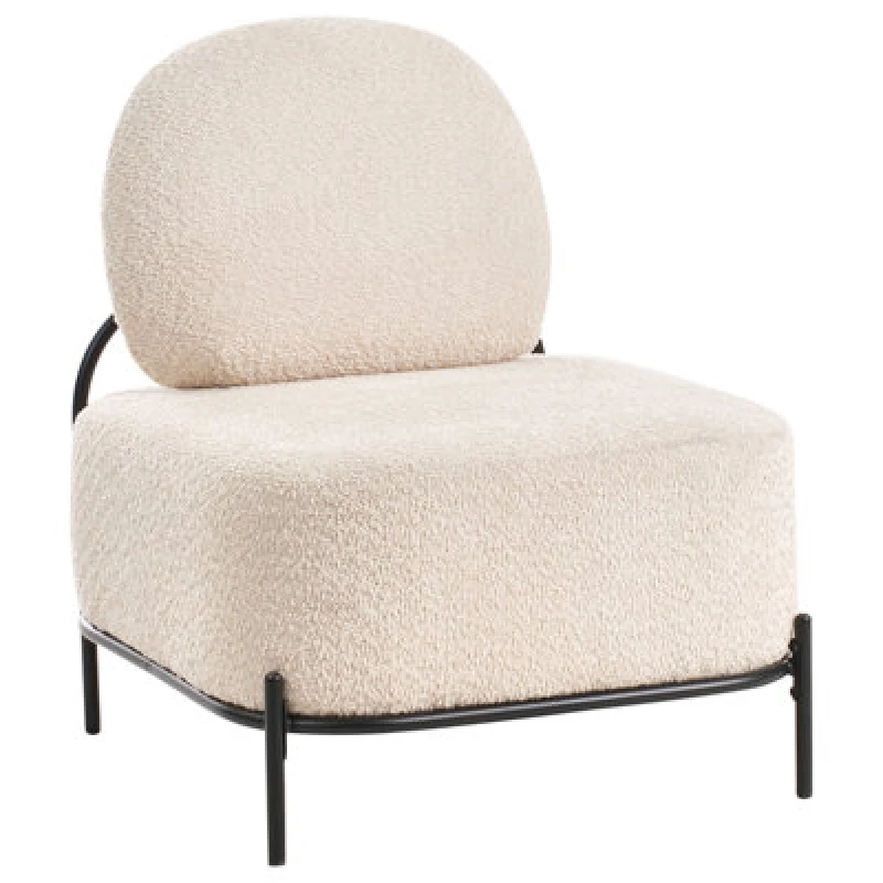 Image of Beliani Armchair Lunde Fabric Beige