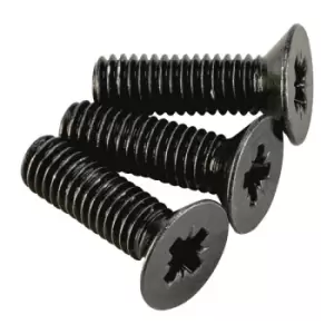 image of Tuk Kadscrf Screw, M3, Round/flat Head, Black, Pk50