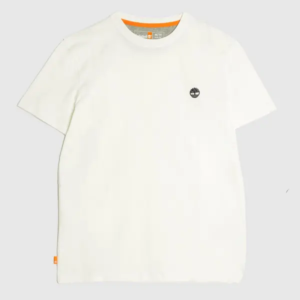 Timberland dunstan river crew t-shirt in white & Black White/Black Med