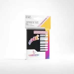 Image of Gamegenic Prime Japanese Sized Sleeves Black - 60 Sleeves