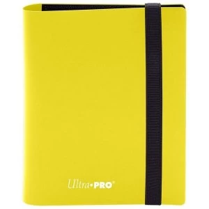 Image of Ultra Pro Eclipse 2-Pocket Pro-Binder - Lemon Yellow