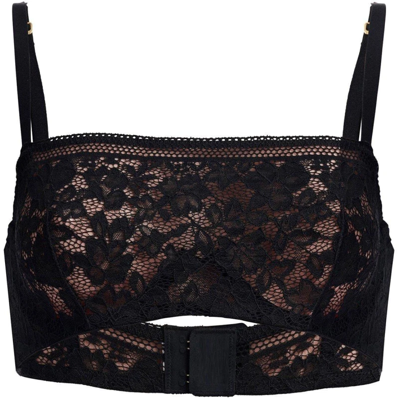 Image of Wolford Straight Laced Balconnet Bra Black female 34A