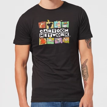 image of Cartoon Network Logo Characters Mens T-Shirt - Black - 3XL - Black