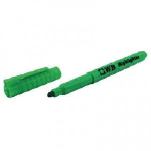 image of Whitecroft Green Highlighter Pens Pack of 10 WX93202