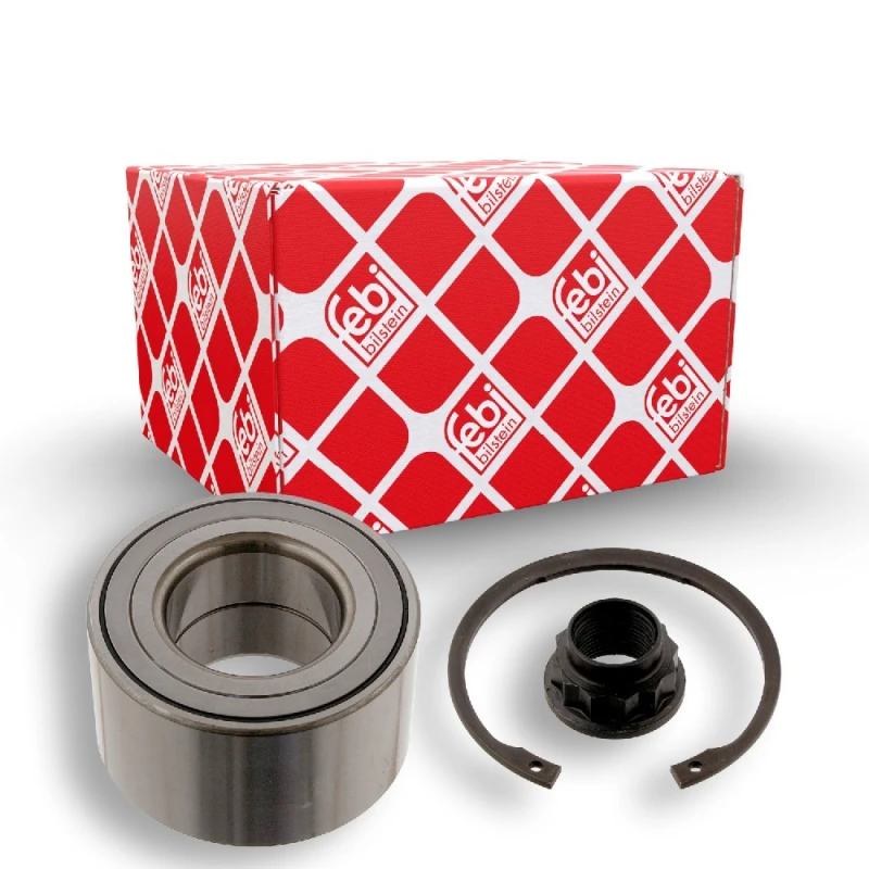 Image of FEBI BILSTEIN 31189 Wheel bearing kit with axle nut, Front Axle Right, with nut Wheel Bearing Kit (654)