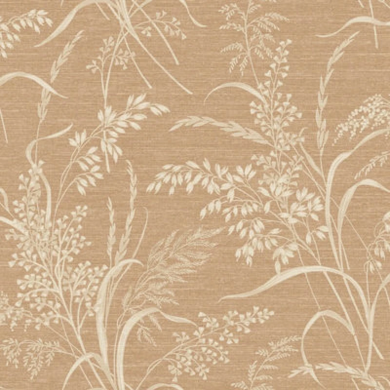 Image of Prairie Botanical Wallpaper Rust Grandeco A84303